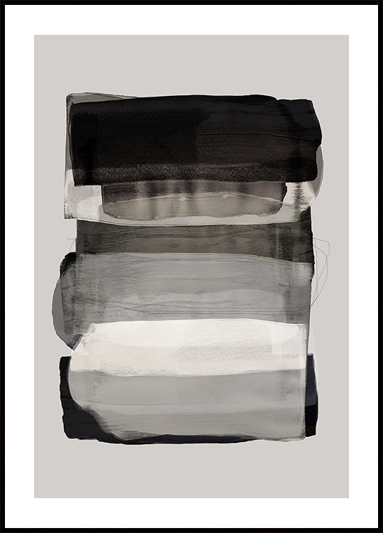 Abstract Brush Strokes 79 Poster