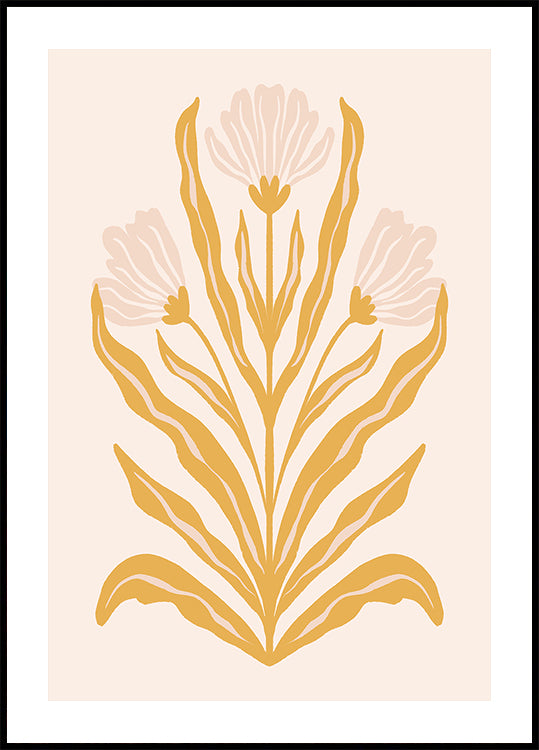 Symmetrical Pastel Flowers