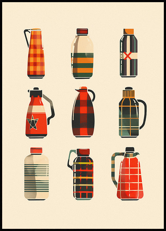 Retro Thermos Print