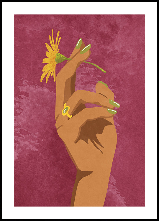 Smoking Flower Poster