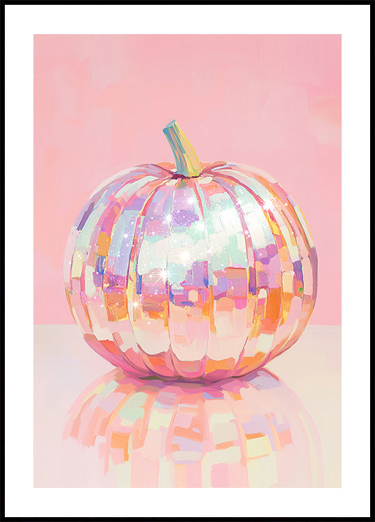 Iridescent Pumpkin Poster