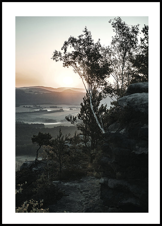 Sunrise In National Park, Switzerland Poster - Posterbox.dk