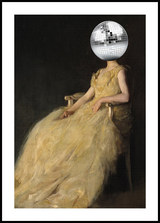 Disco Head Vintage Collage