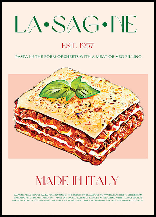 Layers of Lasagna Poster