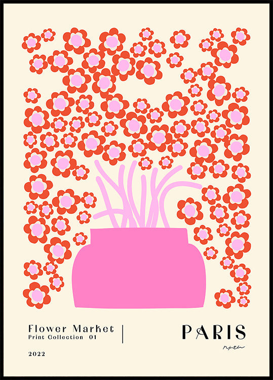 Flower Market. Paris Poster