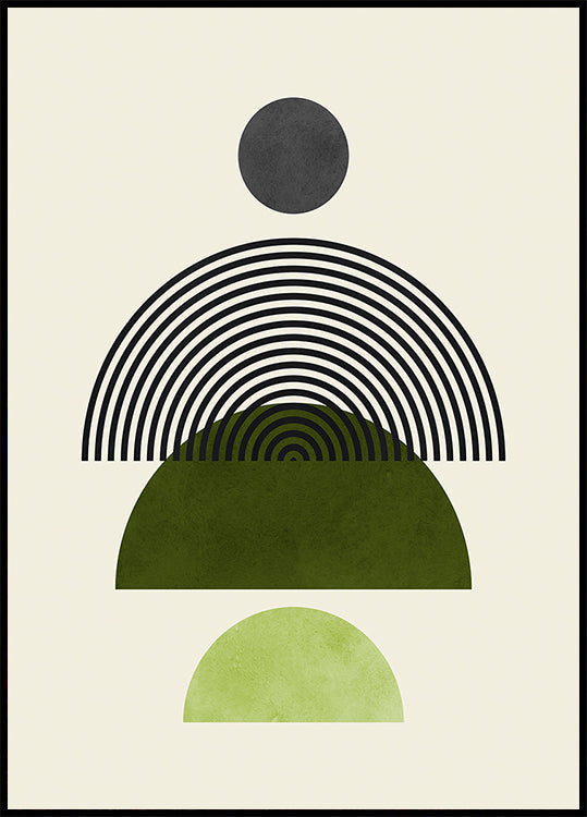 Lines and circles 4 Poster