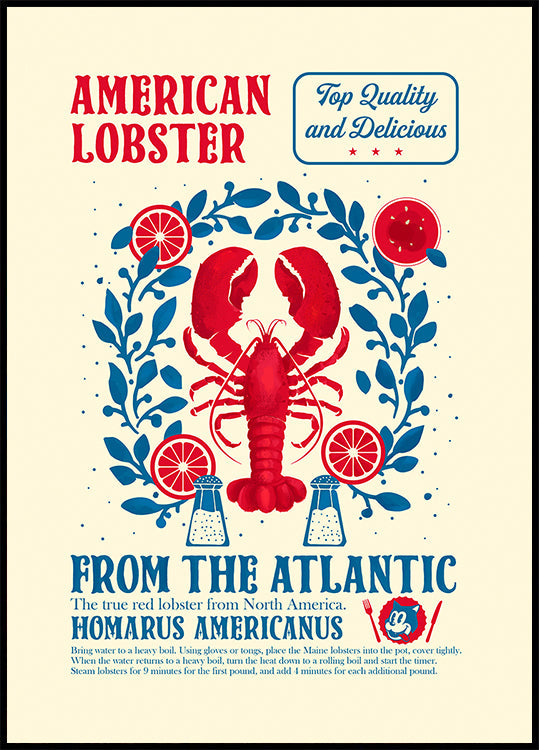 Lobster kitchen print Poster
