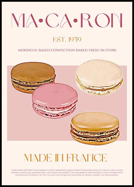 French Macaron Delight Poster