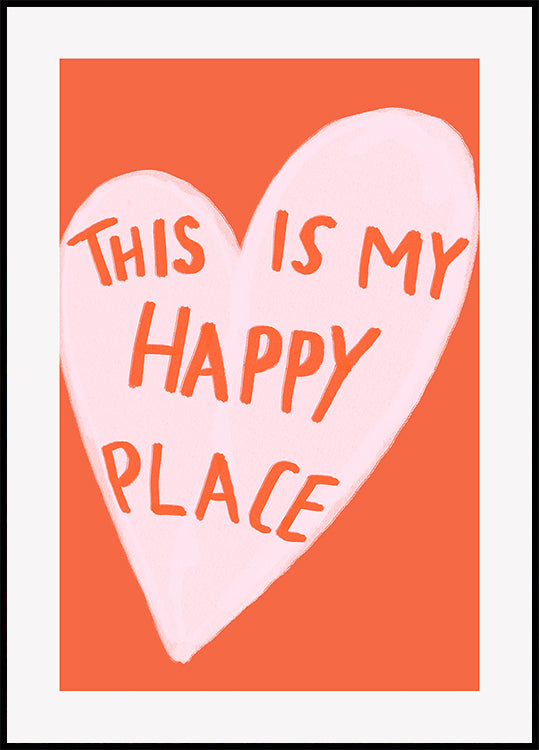 Happy Heart Message Poster