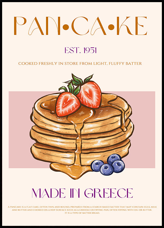 Fluffy Greek Pancakes Poster