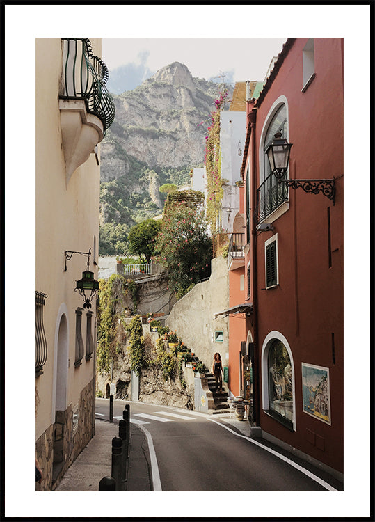 Street in Positano Poster - Posterbox.dk