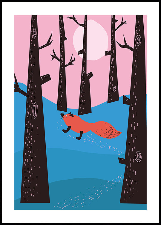 Winter Fox Poster