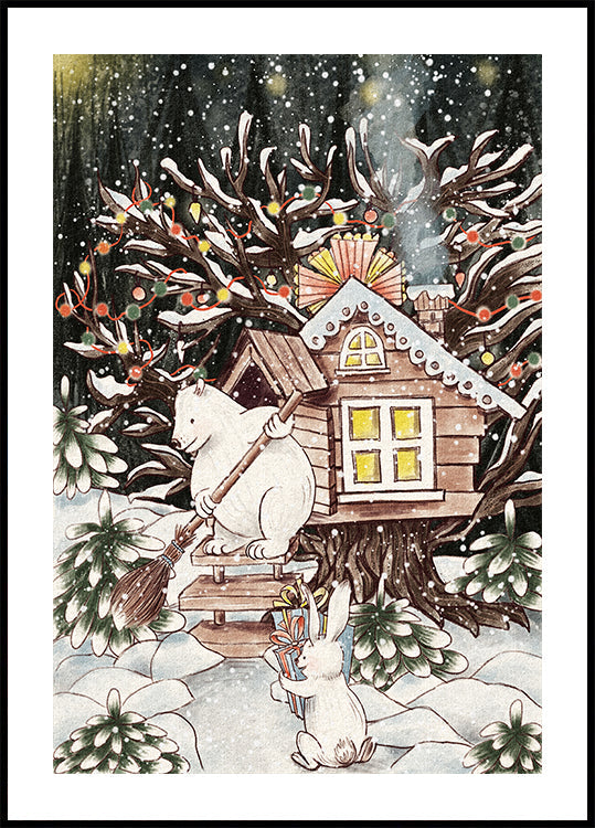 Christmas Treehouse Poster