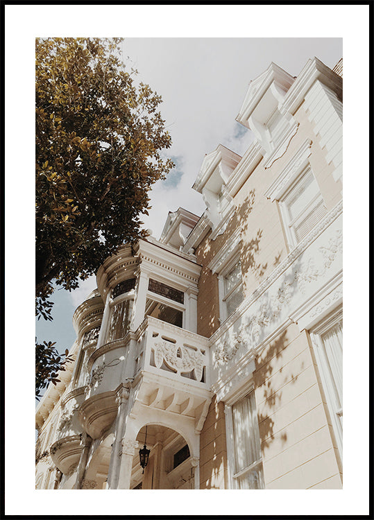 Beautiful Building in Savannah, USA Poster - Posterbox.dk