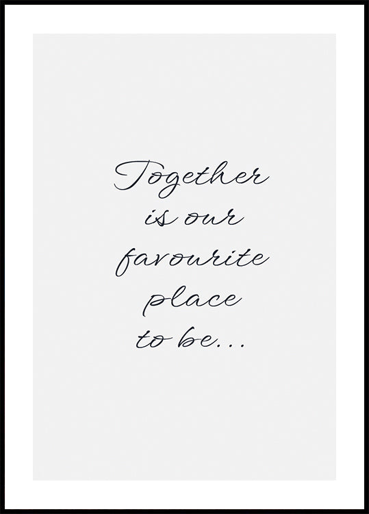 Together Poster - Posterbox.dk
