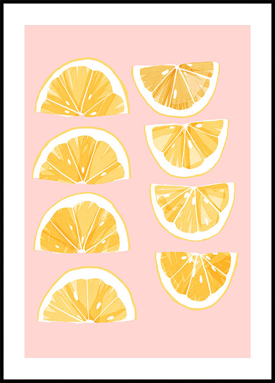 Sliced ​​Lemons Poster