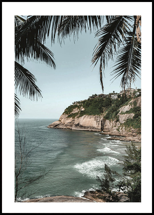 Between Palm Leaves Poster - Posterbox.dk