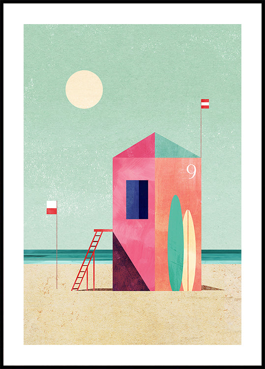 Surf Hut Poster