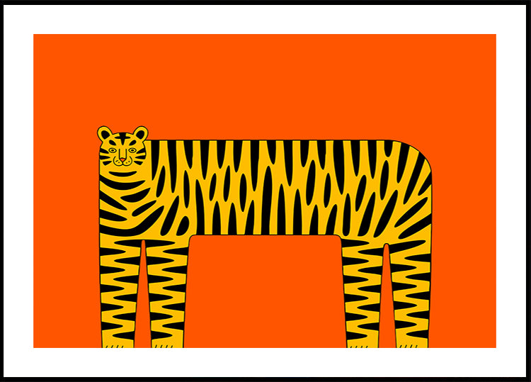 The Abstract Tiger Poster