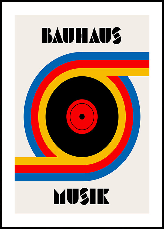 Bauhaus Music Vinyl Poster