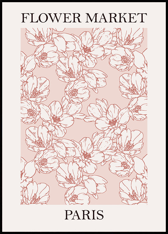 Flower Market Poster - Posterbox.dk