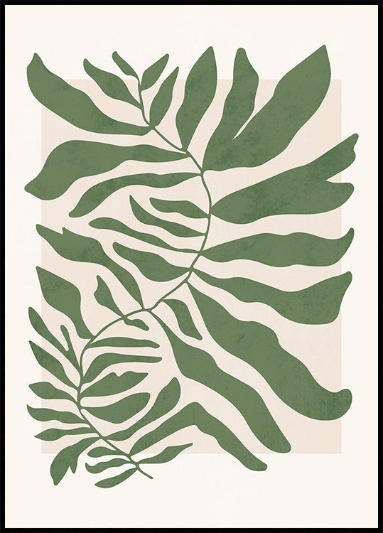 Green Botanical Design Poster - Posterbox.dk