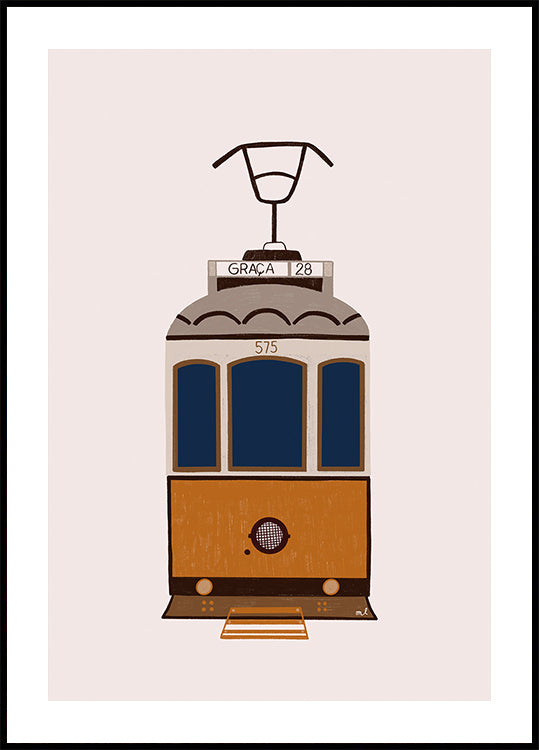 Lisbon Tram Poster