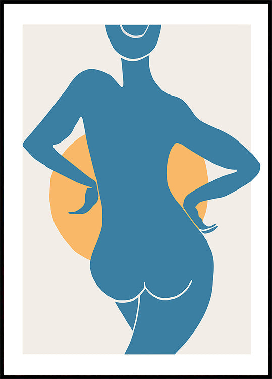 Blue Woman Poster
