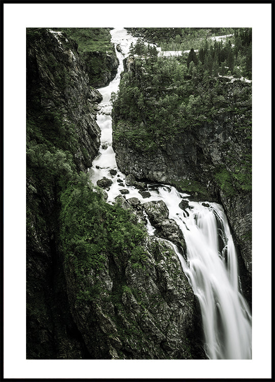 Majestic Waterfall Vøringfossen Poster - Posterbox.dk