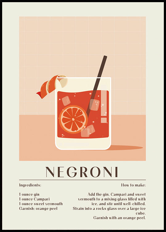 Negroni Poster - Posterbox.dk