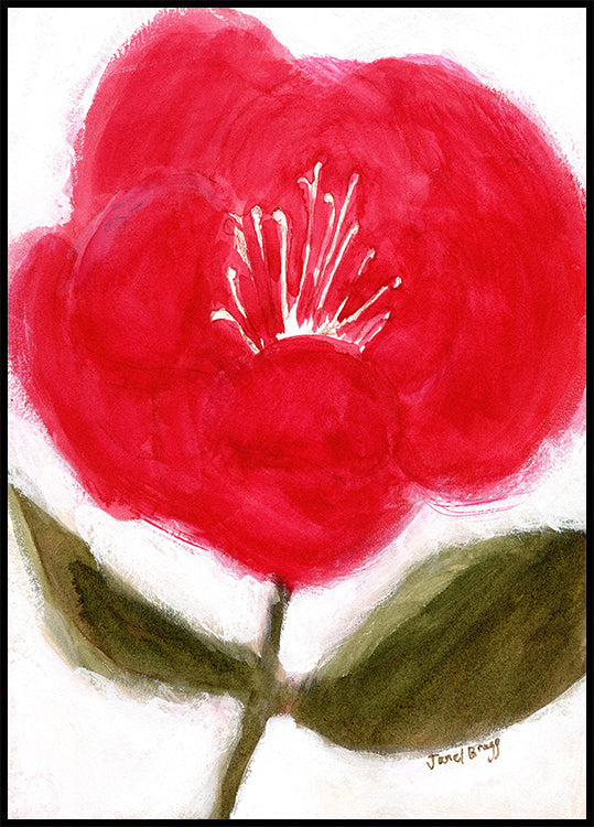 Floral In Red for Cierra Poster