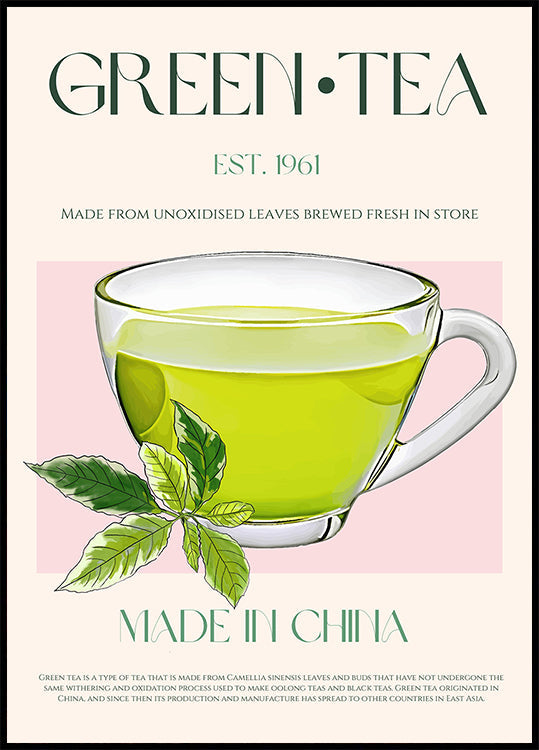 Fresh Green Tea Poster