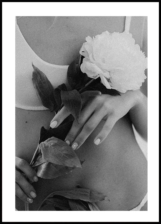 Woman with Flower Poster - Posterbox.dk