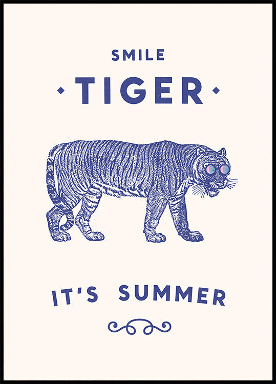 Smile Tiger Poster