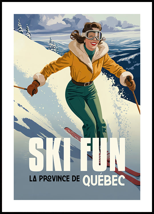 Ski Fun Quebec Poster