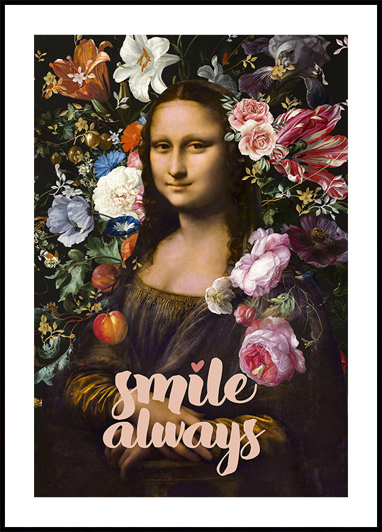 Smile Always, Mona Lisa Poster