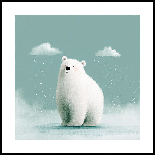 Happy polar bear Poster