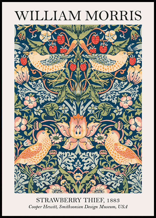 William Morris Strawberry Thief Poster - Posterbox.dk