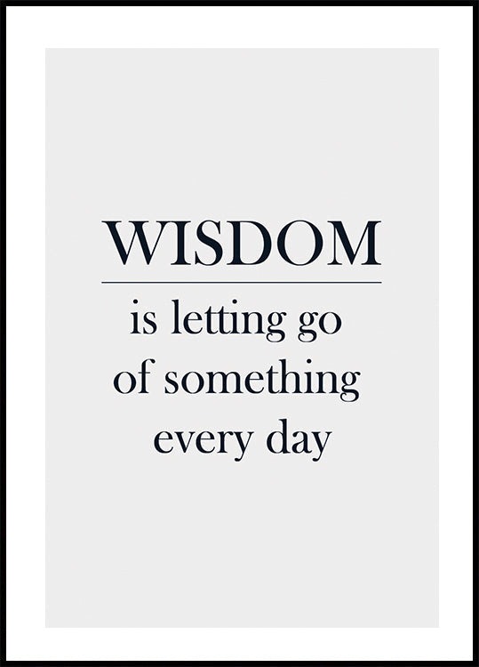 Wisdom Poster - Posterbox.no