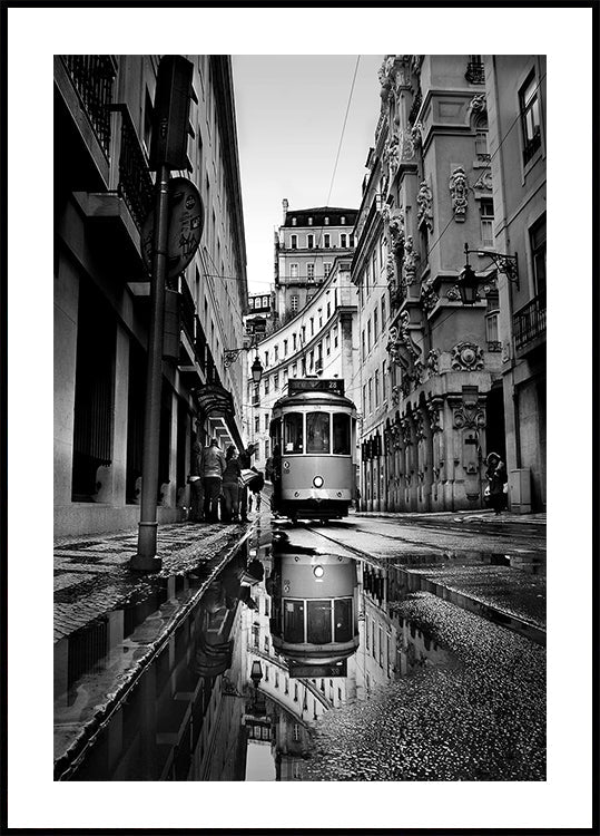 Rainy days in Lisbon Poster
