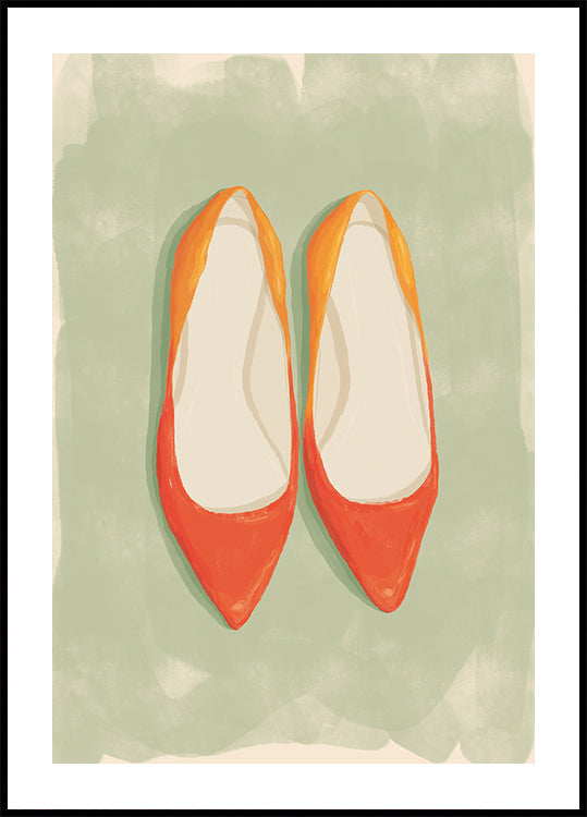Red Ballet Flats Poster