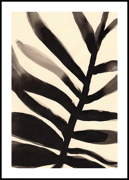 Branches in Black and Beige In Poster