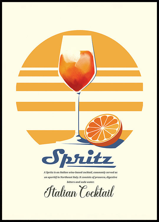 Spritz summer print Poster