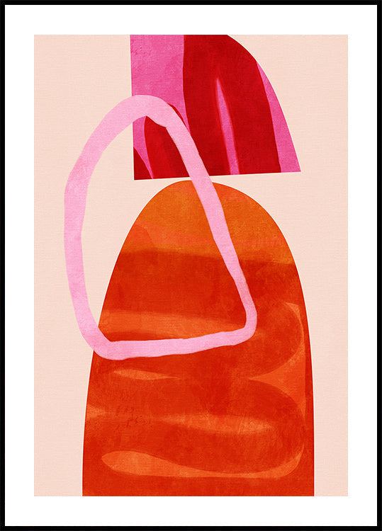 Painted Lines Copy Poster