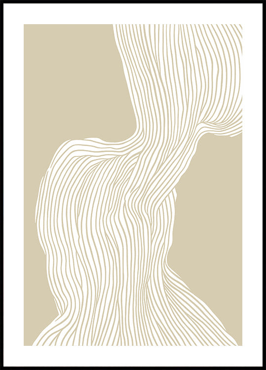 Flowing Linescape Poster