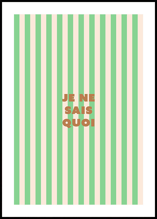 je ne sais quoi Poster