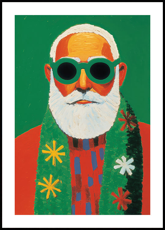 Sunny Santa Style Poster