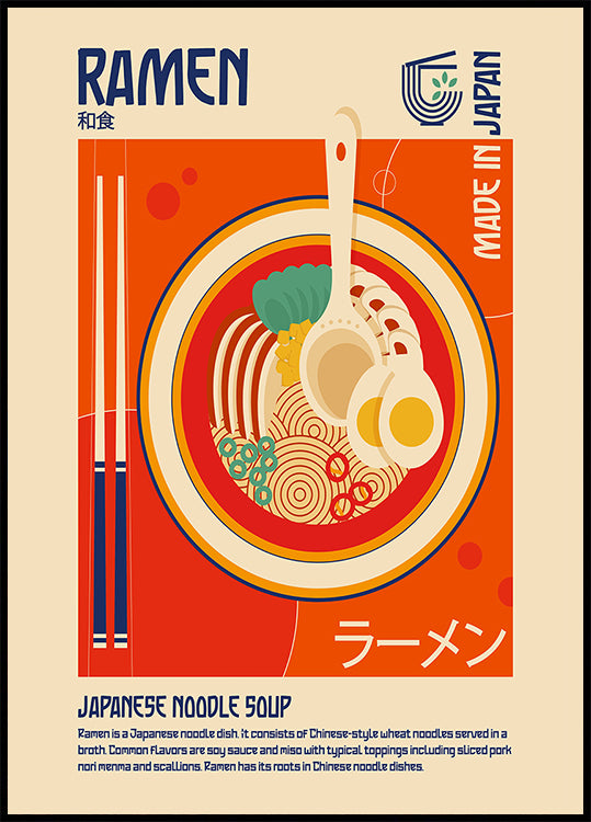 Ramen Japanese Food Print Poster
