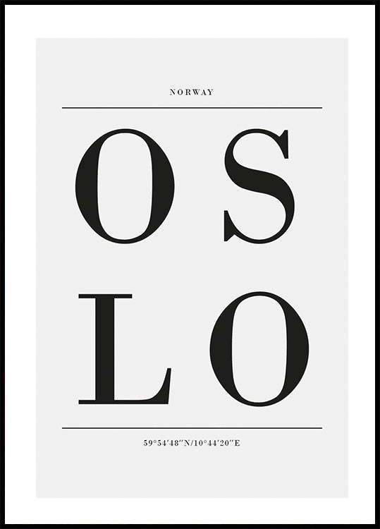 Oslo Poster - Posterbox.dk