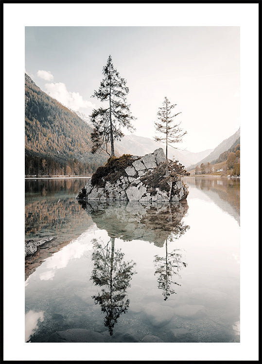 Tranquil Reflections at Lake Hintersee Poster - Posterbox.dk